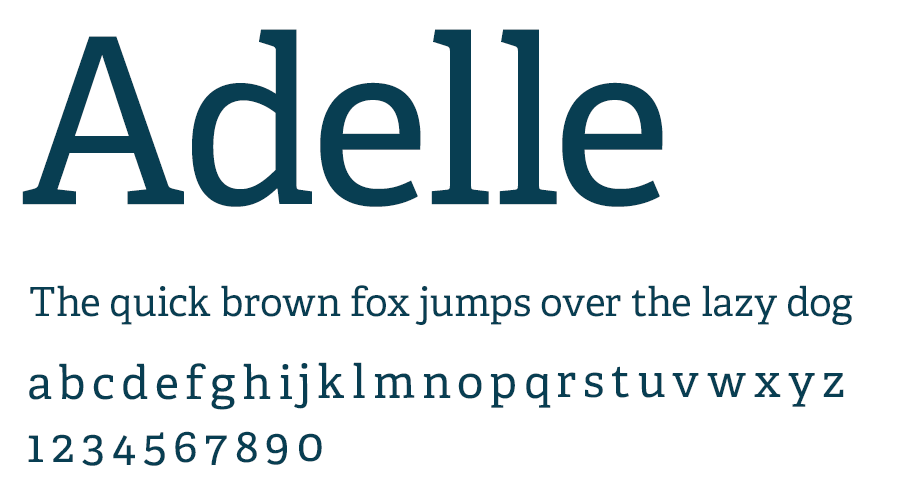 Typography - Adelle